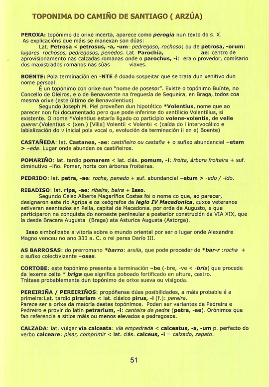 Toponima do Camiño de Santiago (Arzúa), páxina 51 do libro