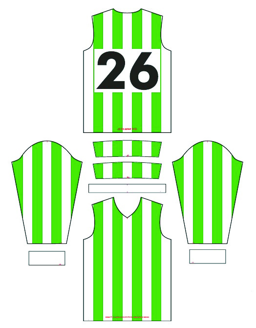 Deseño da camisola retro do Racing Club Curtis